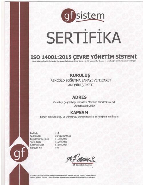 rencold-cevre-yonetim-sertifikasi