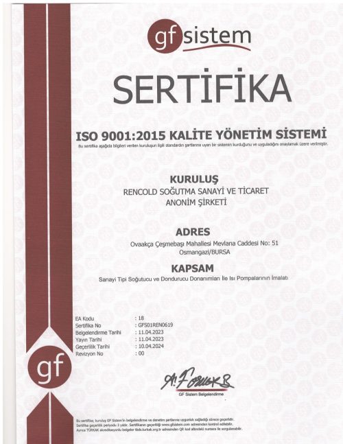 rencold-kalite-yonetim-sertifikasi